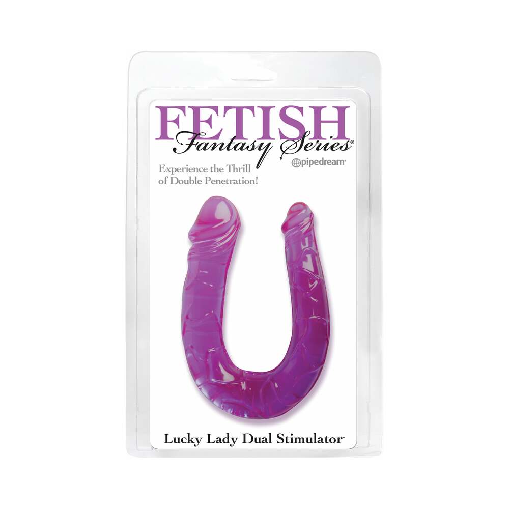 Lucky Lady Dual Stimulator Purple Double Dong