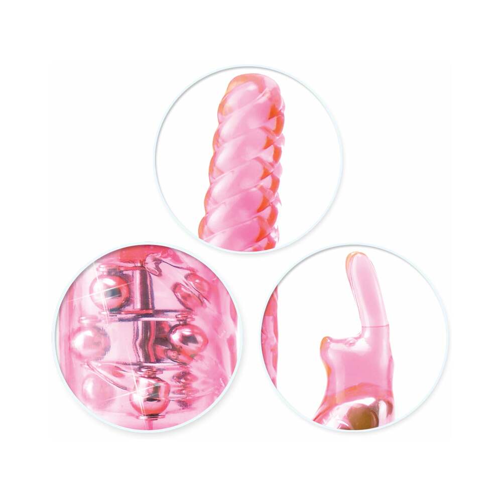 Total Ecstasy Triple Stimulator Pink Vibrator