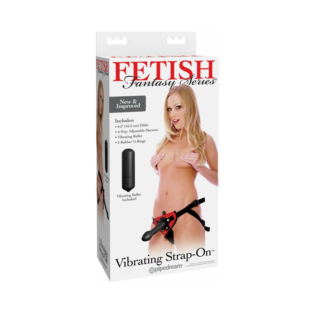 Fetish Fantasy Series Vibrating Jelly Dong Strap-On Set