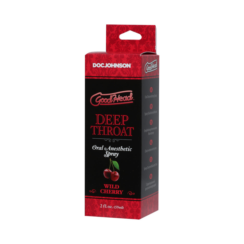 Goodhead Deep Throat Oral Anesthetic Spray Wild Cherry 2oz