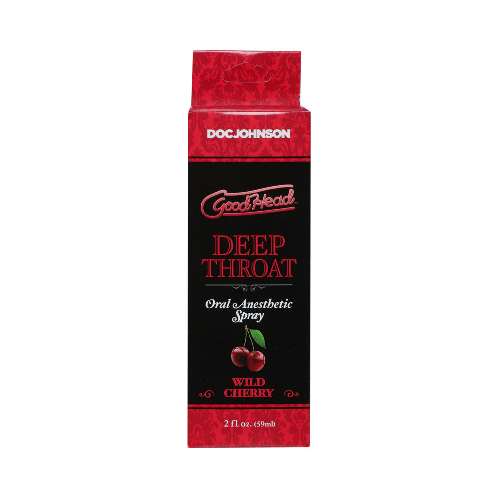 Goodhead Deep Throat Oral Anesthetic Spray Wild Cherry 2oz