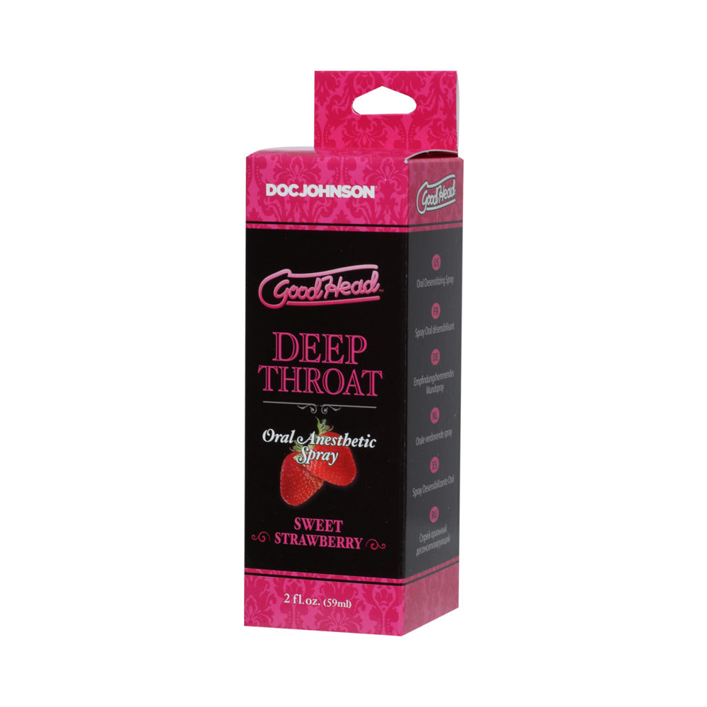 Goodhead Deep Throat Spray Sweet Strawberry 2oz