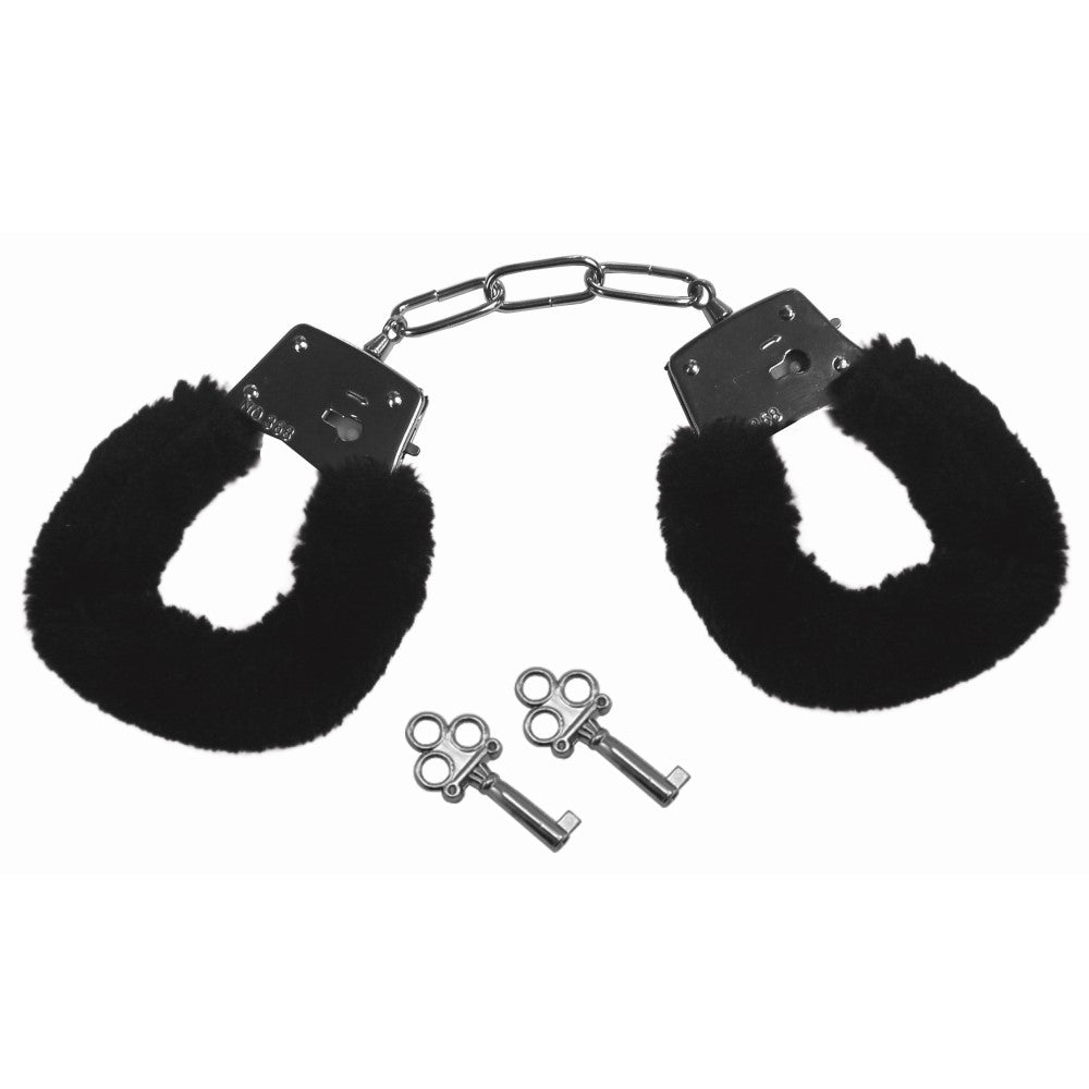 S&M Furry Handcuffs: Black