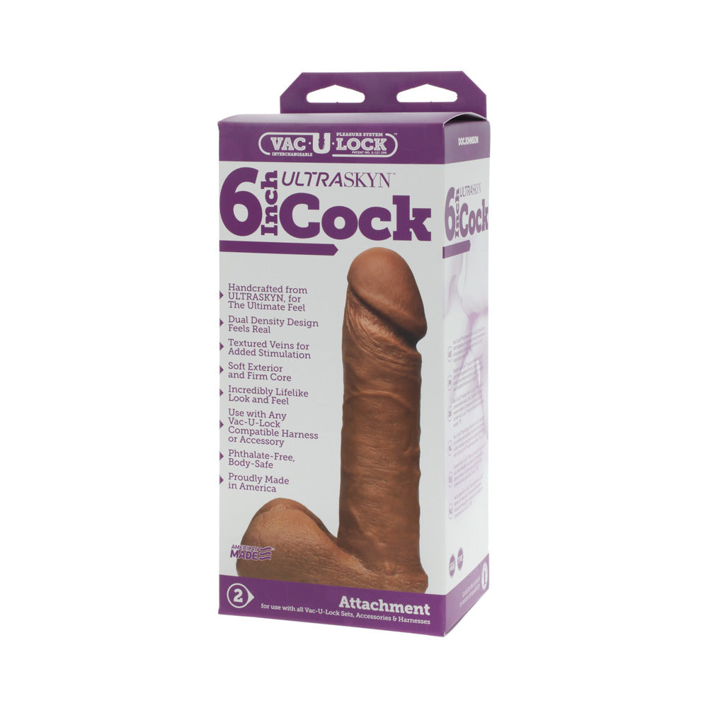 Vac-U-Lock 6 Inches Ultraskyn Cock