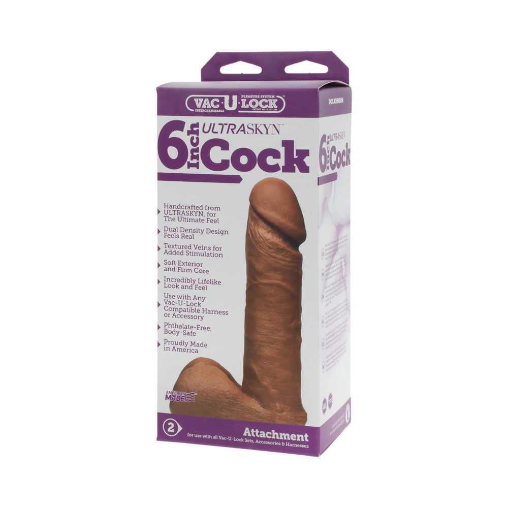 Vac-U-Lock 6 inches Ultraskyn Cock