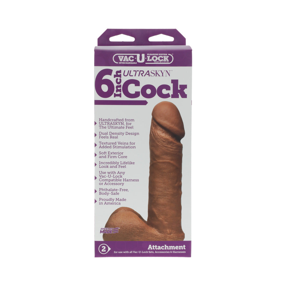 Vac-U-Lock 6 inches Ultraskyn Cock