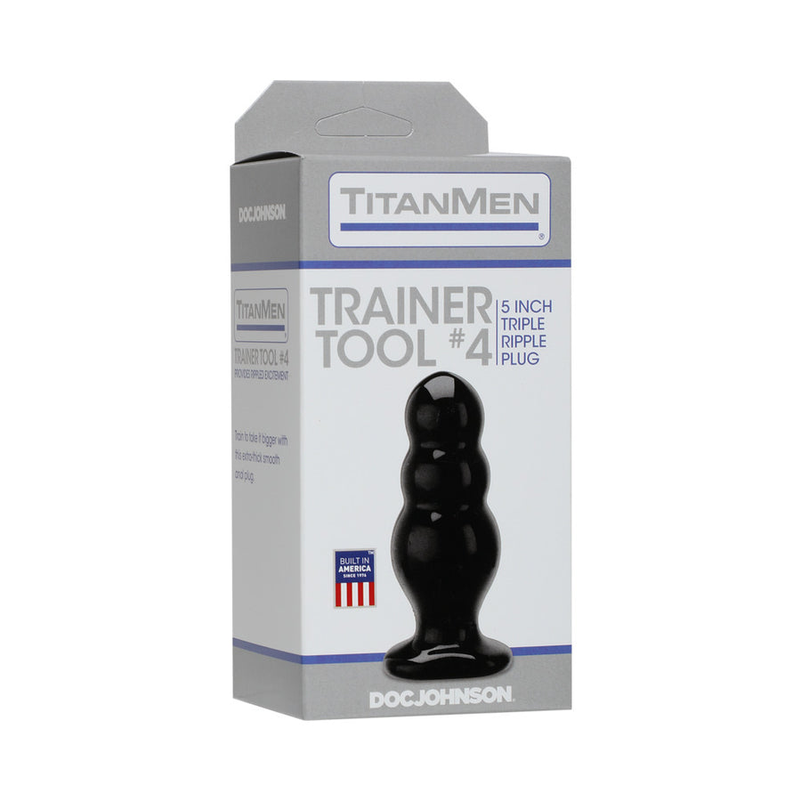 Titanmen Trainer Tool 4 Black Butt Plug