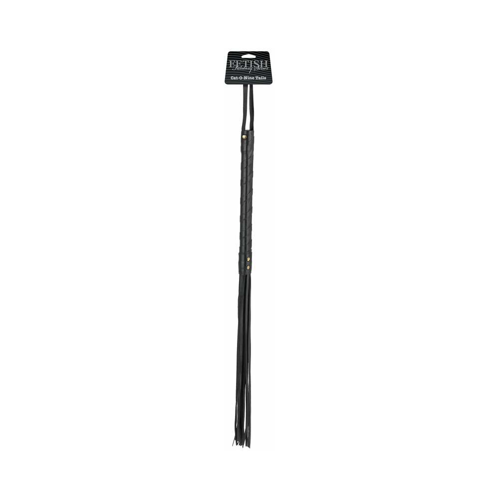 Fetish Fantasy Cat O Nine Tails Leather Black