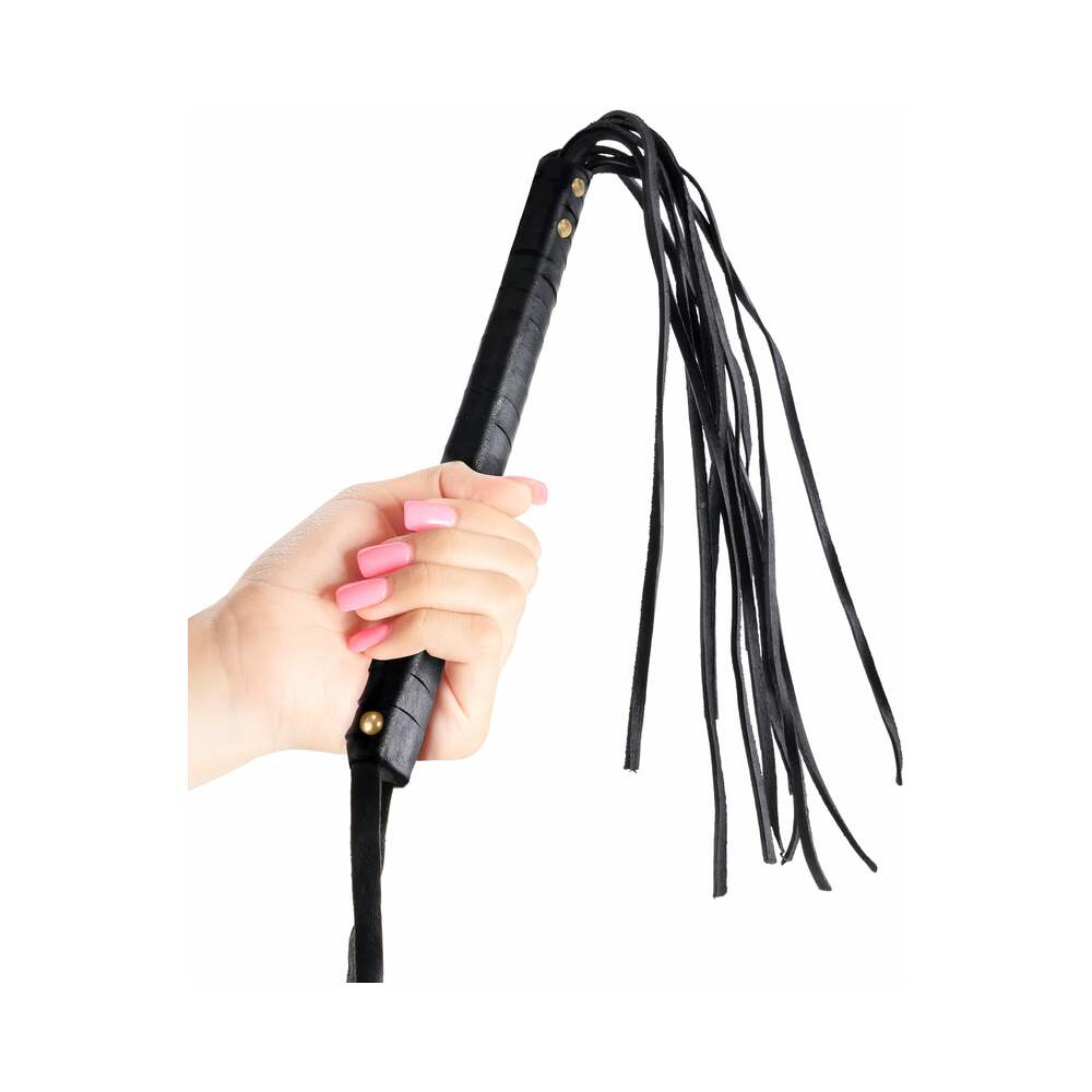 Fetish Fantasy Cat O Nine Tails Leather Black