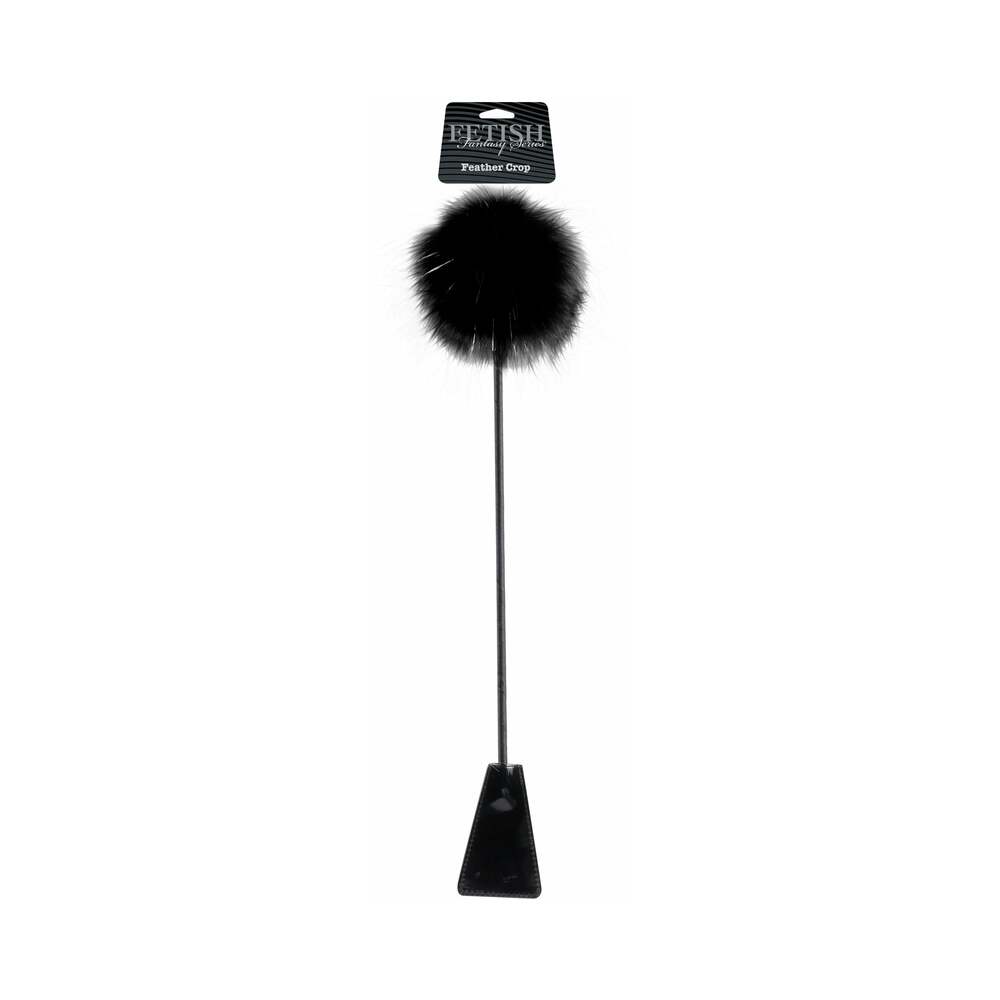 Fetish Fantasy Feather Crop Black