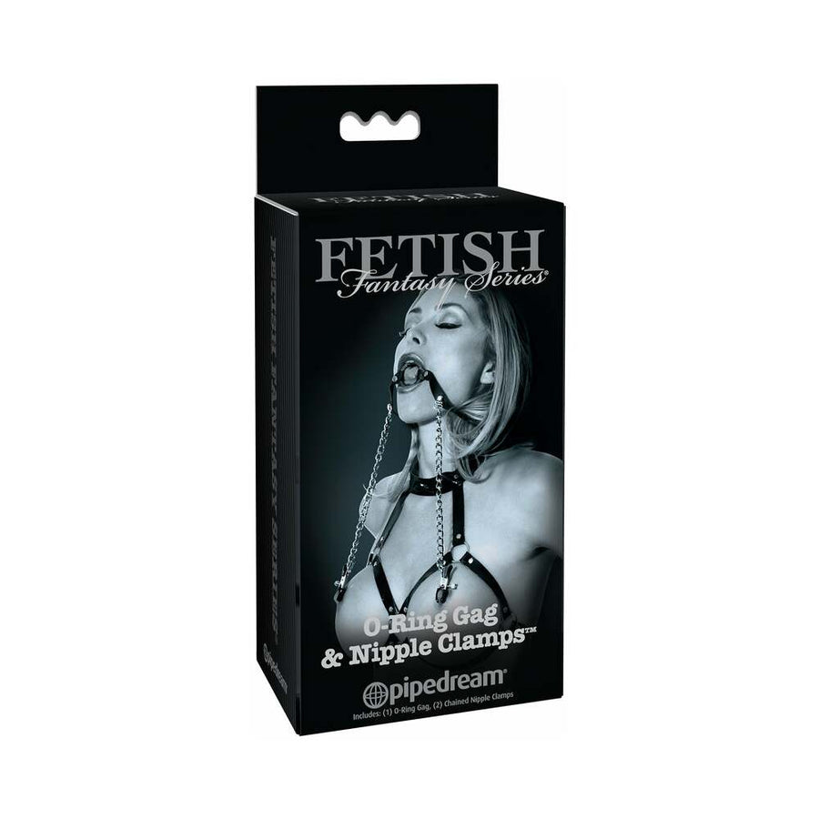 Fetish Fantasy Limited Edition O-Ring Gag &amp; Nipple Clamps