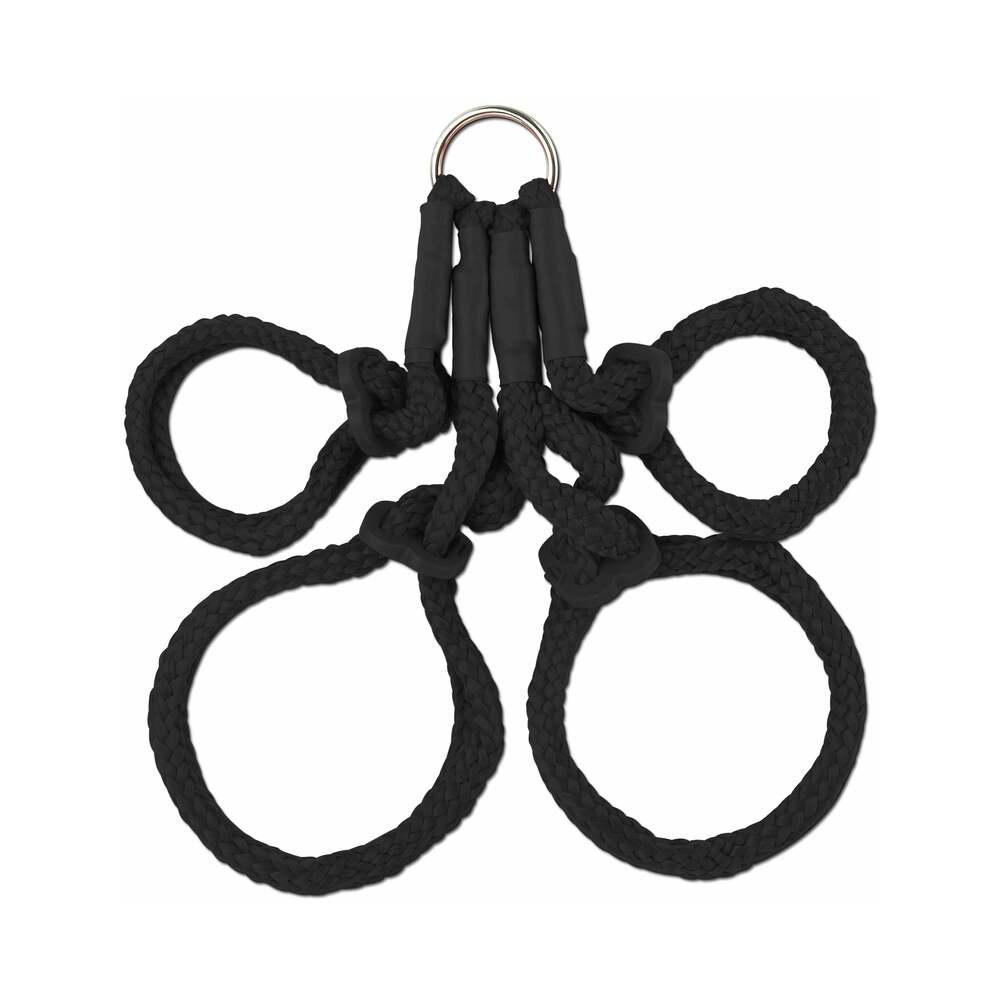 Fetish Fantasy Series Japanese Silk Rope Hogtie - Black