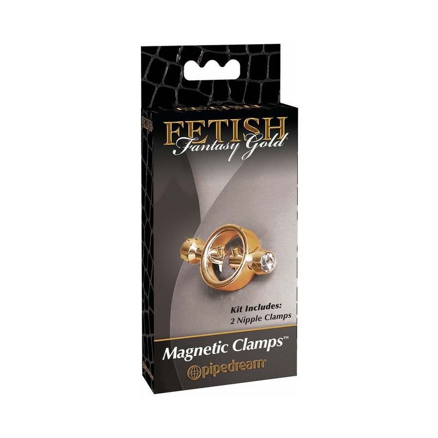 Fetish Fantasy Gold Magnetic Nipple Clamps - Gold