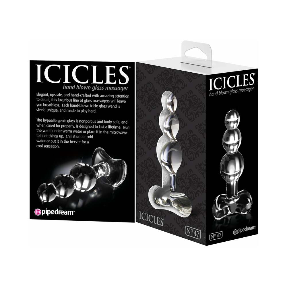 Icicles No 47 Beaded Glass Anal Plug