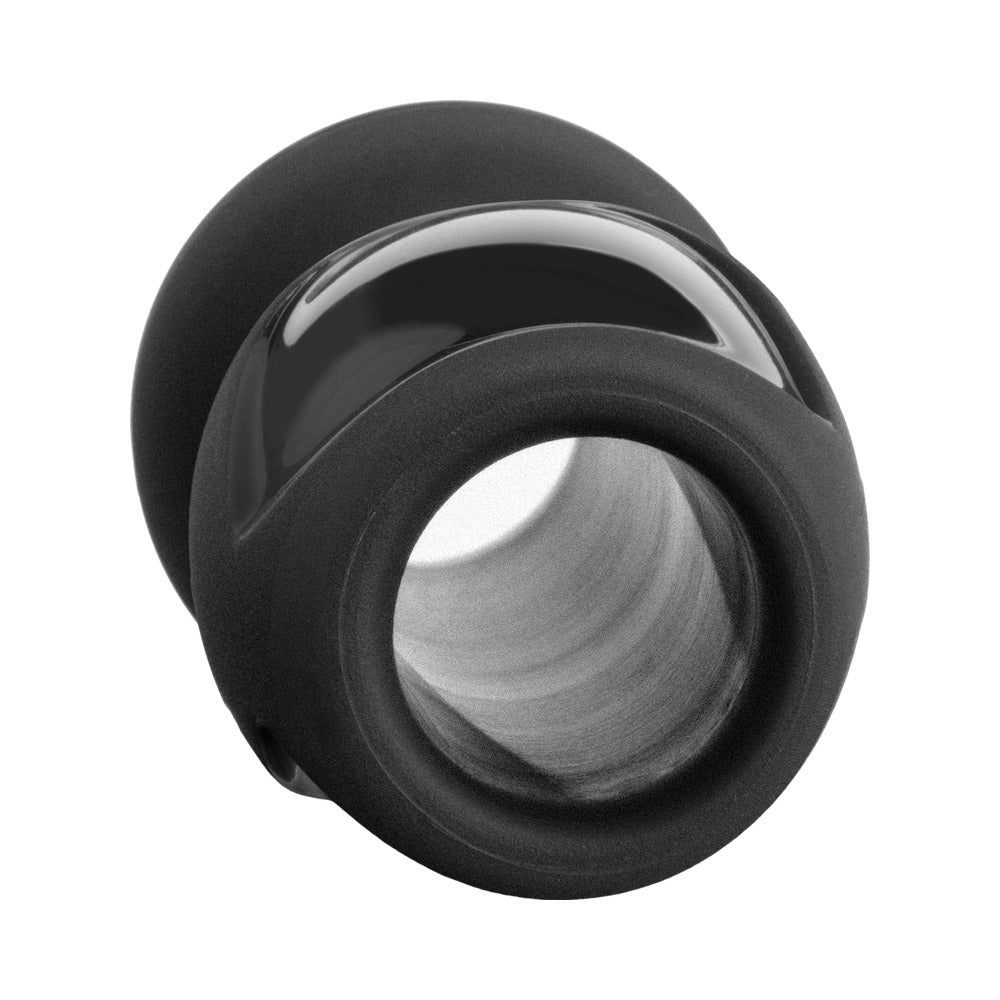 Platinum Silicone The Stretch Silicone Anal Plug Medium - Black