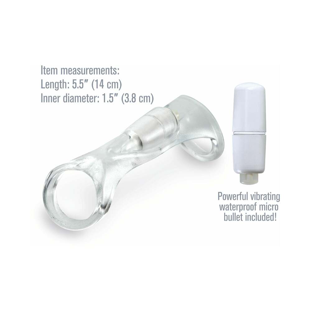 Fantasy X-Tensions Vibrating Cock Sling - Clear