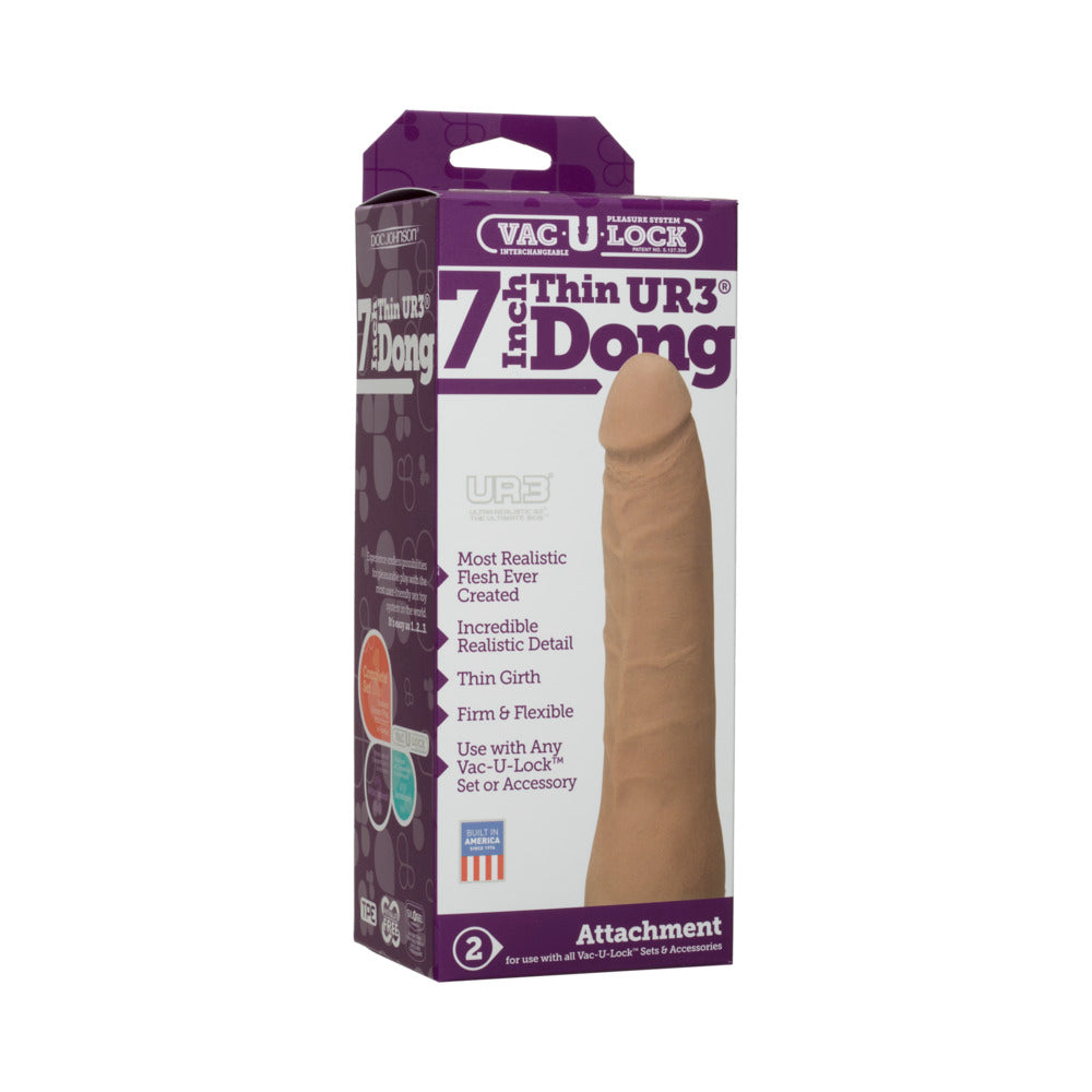 Vac-U-Lock 7 Inches Ultraskyn Thin Dong Attachment