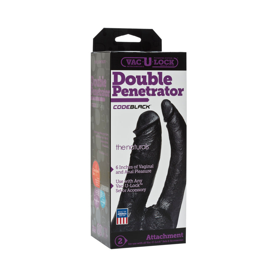 Vac-U-Lock Code Black Double Penetrator