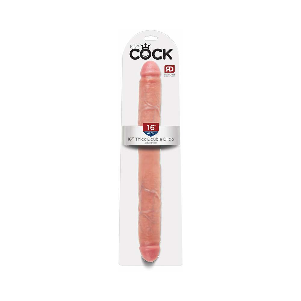 Thick Double Dildo 16 Inch - Beige