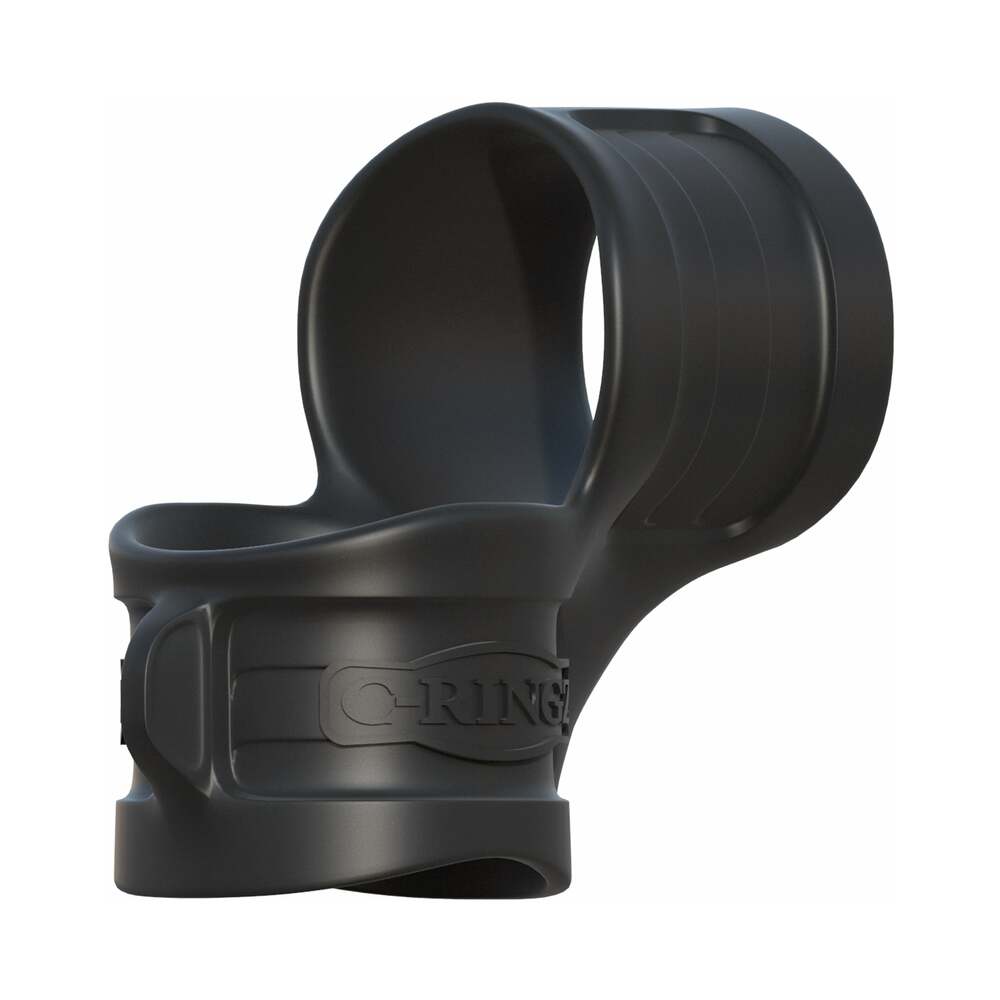 Fantasy C-Ringz Mr. Big Cock Ring & Ball Stretcher - Black