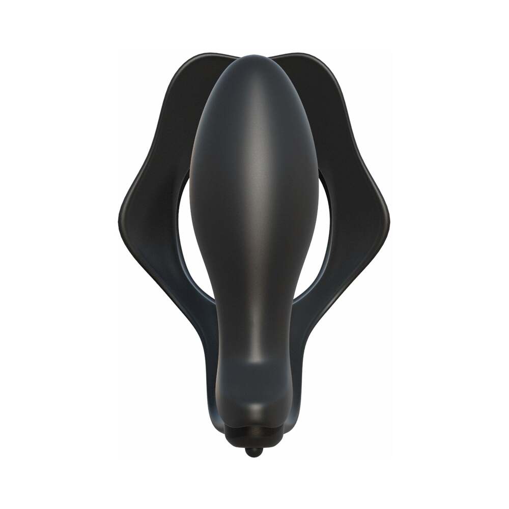 Fantasy C-Ringz Rock Hard Ass-Gasm Vibrating Ring - Black