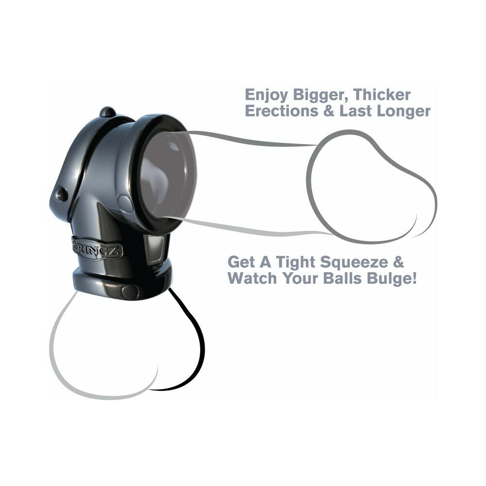 Fantasy C-Ringz Cock Pipe W/Ball Stretcher - Black