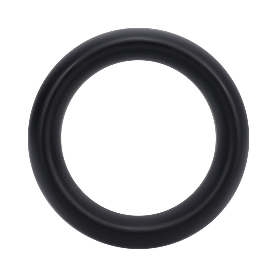 Rock Solid Silicone Black C Ring, Medium (1 7/8in) In A Clamshell