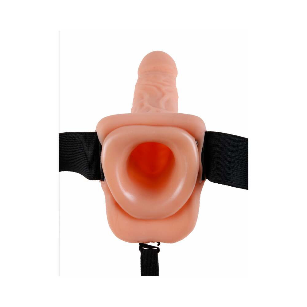 Fetish Fantasy Hollow Strap On W/Balls 9 Flesh