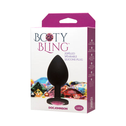 Booty Bling Jeweled Wearable Butt Plug Large