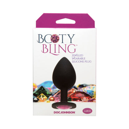 Booty Bling Jeweled Wearable Butt Plug Large