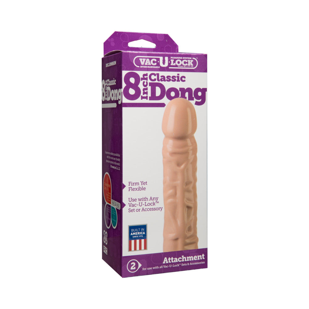 Vac-U-Lock 8" Classic Dong - Beige