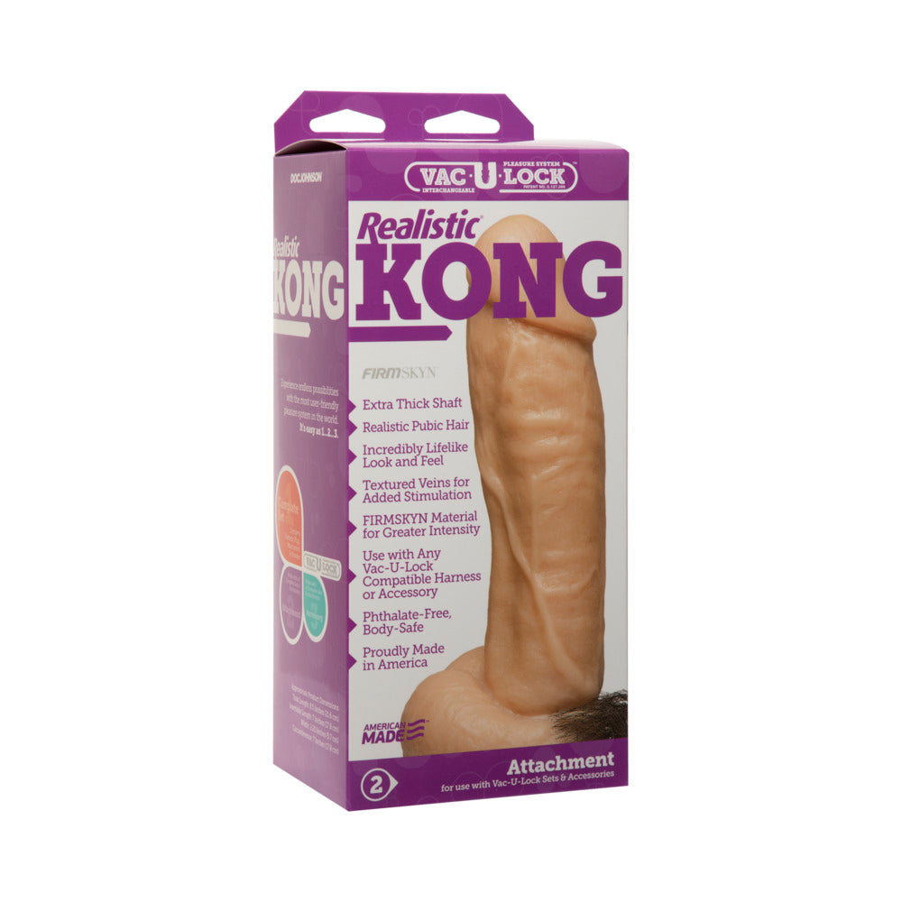 Vac-U-Lock 9.5&quot; Realistic Kong Dong