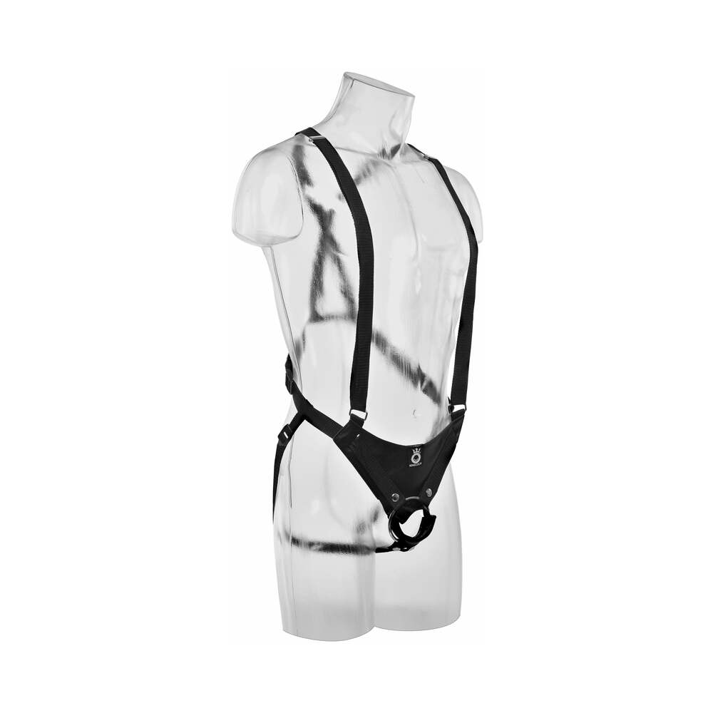 King Cock 10 " Hollow Strap On Suspender System