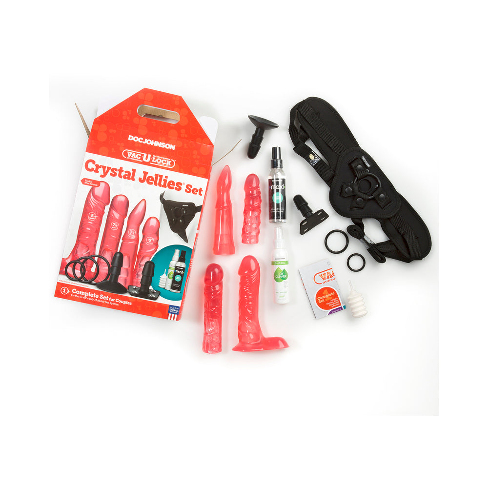 Vac-U-Lock Crystal Jellies Set - Pink