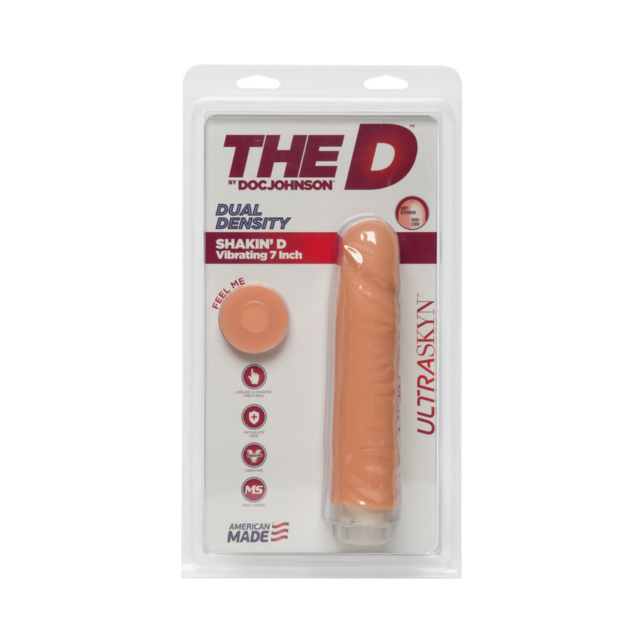 The D Shakin D 7 inch Vibrating Dildo