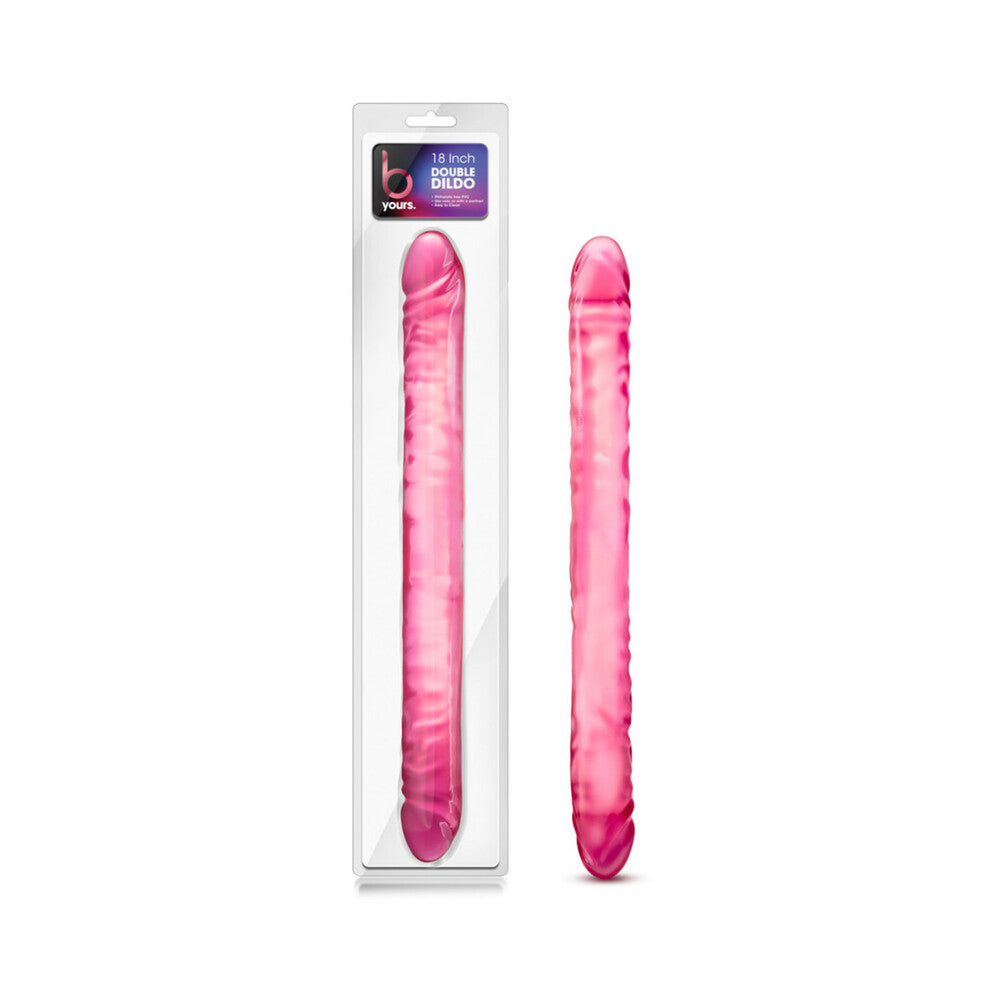 B Yours 18 Double Dildo - Pink