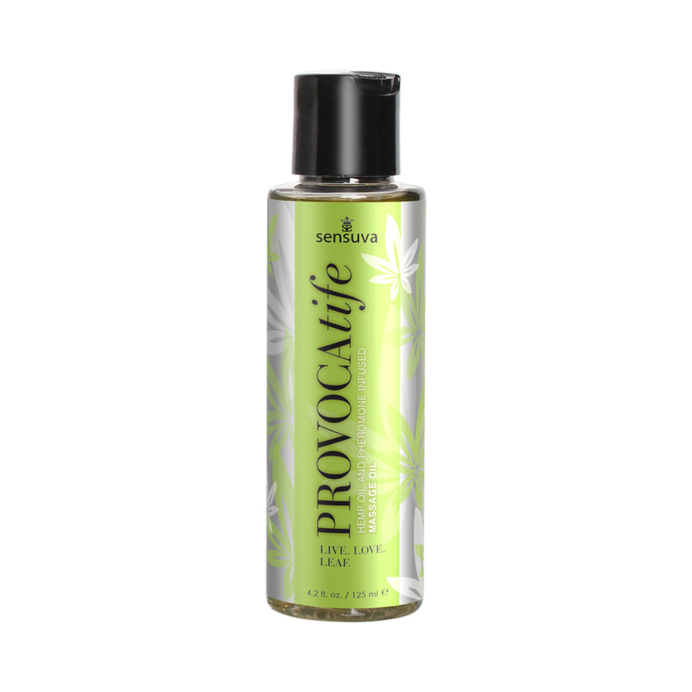 Provocatife Cannabis Oil & Pheromone Infused Massage Oil 4.2 Oz. Bottle