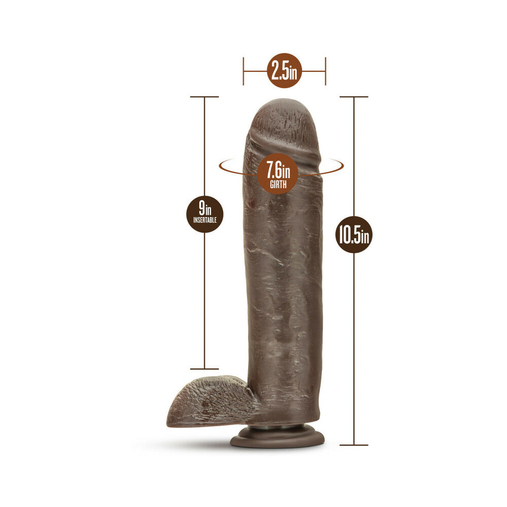 Dr. Skin - Mr. Mister 10.5 Dildo With Suction Cup - Chocolate