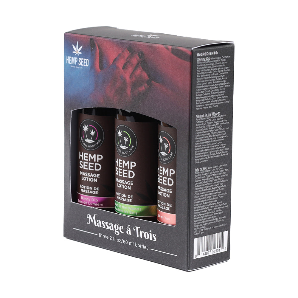 Earthly Body Massage Trio - 2 Oz Isle, Skinny & Naked
