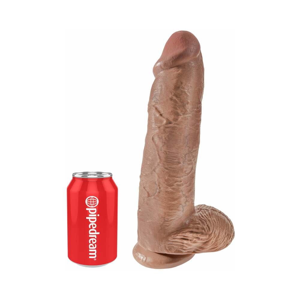 King Cock 12 Inch Cock W/Balls Tan
