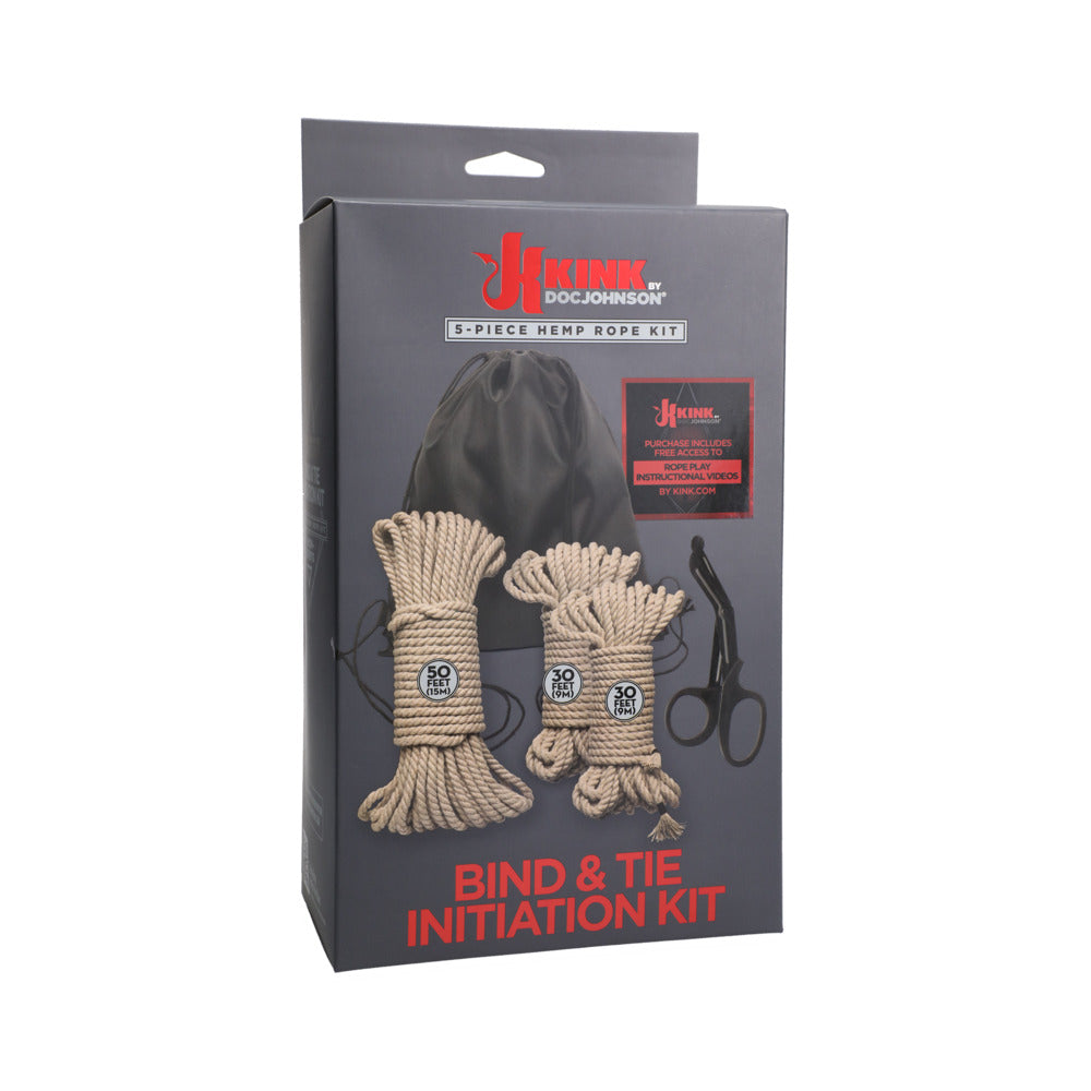 Kink Bind & Tie Initiation Kit 5 Piece Hemp Rope Kit