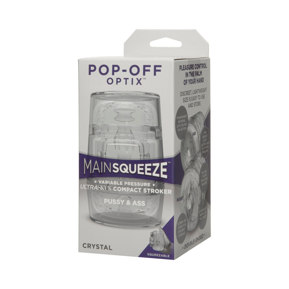 Main Squeeze Pop-Off Optix Pussy & Ass Clear