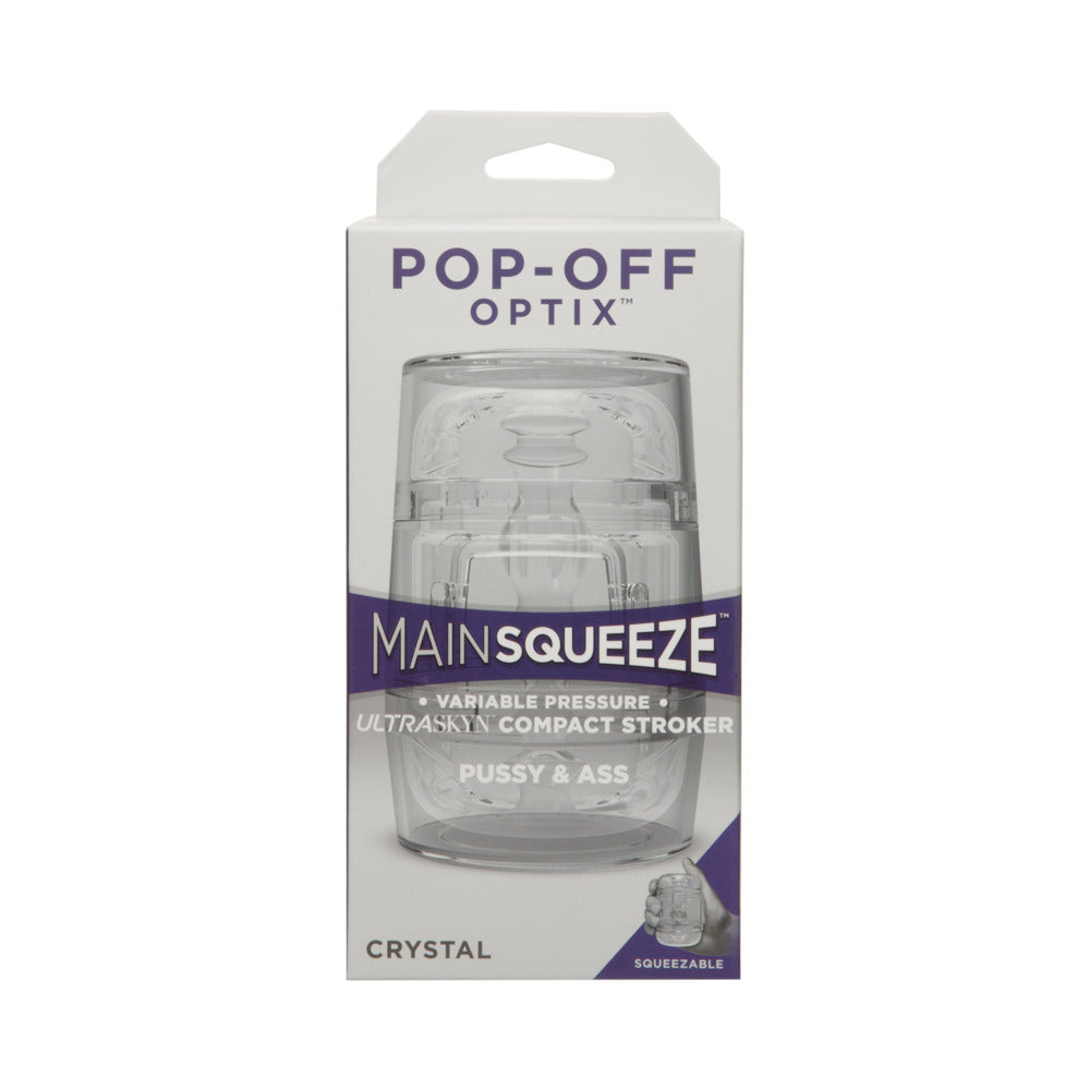 Main Squeeze Pop-Off Optix Pussy & Ass Clear