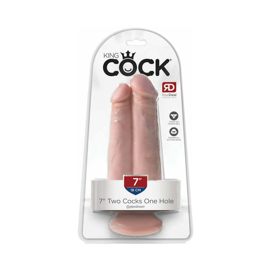 King Cock 7in Two Cocks One Hole