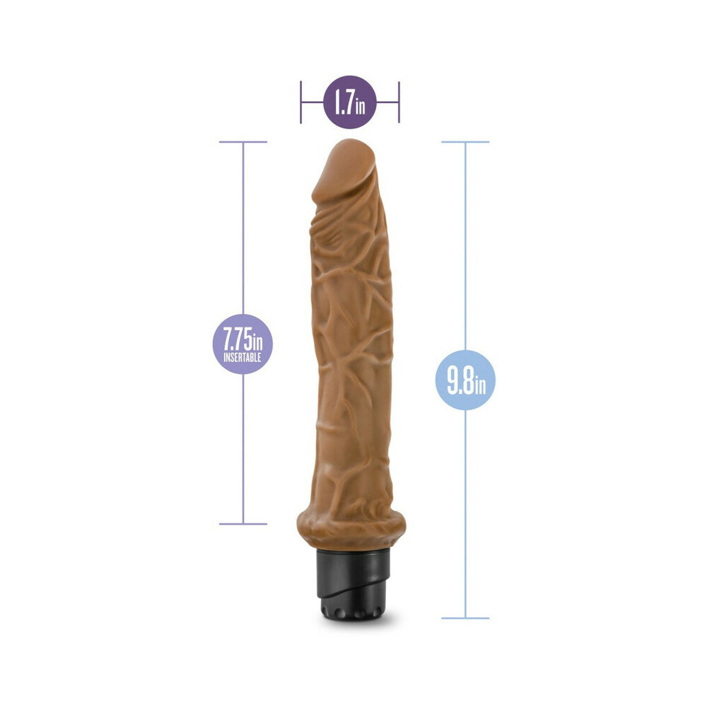 Dr. Skin - Cock Vibe 8 - 9.75 Inch Vibrating Cock Mocha
