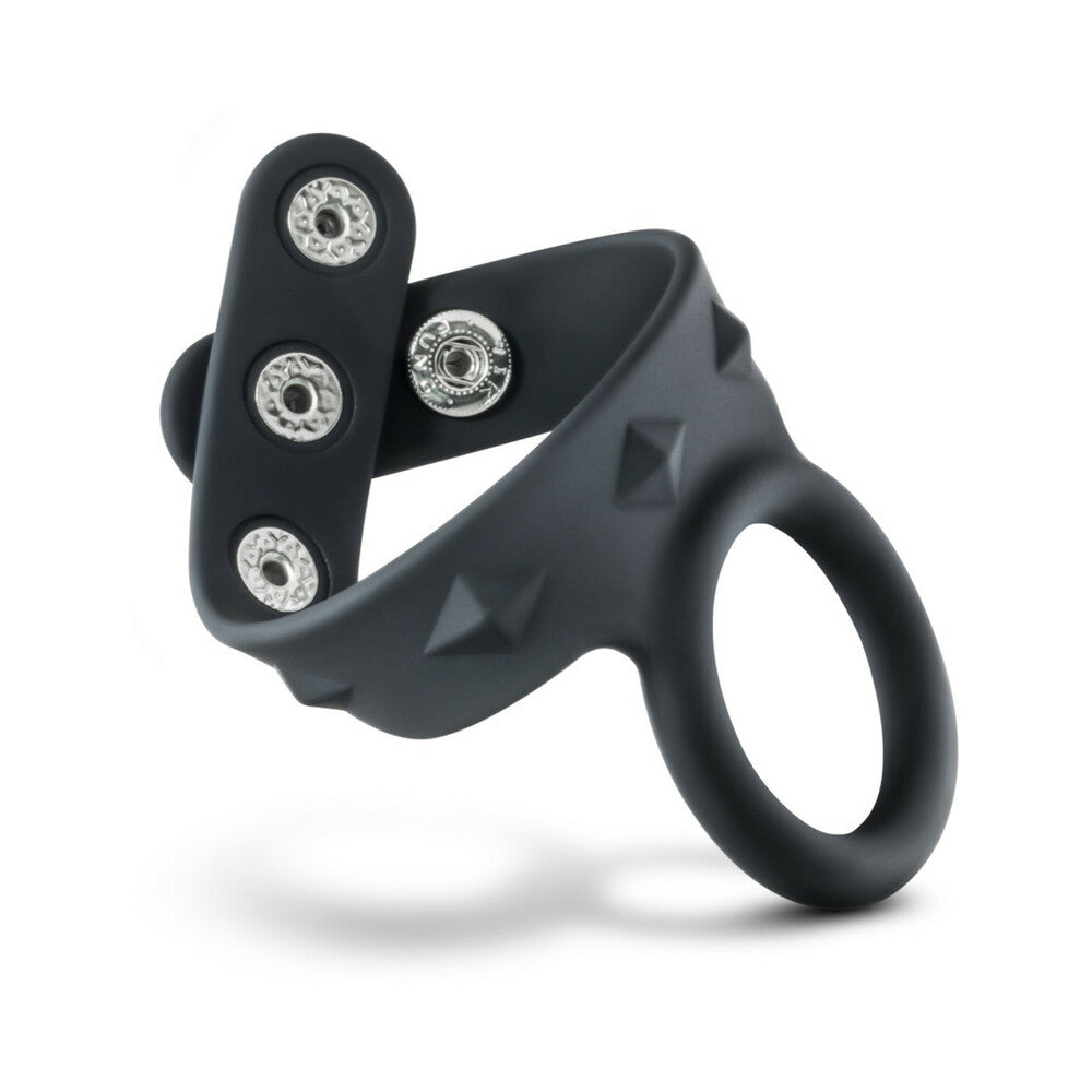 Performance - Vs7 - Silicone Cock & Ball Strap Large - Black