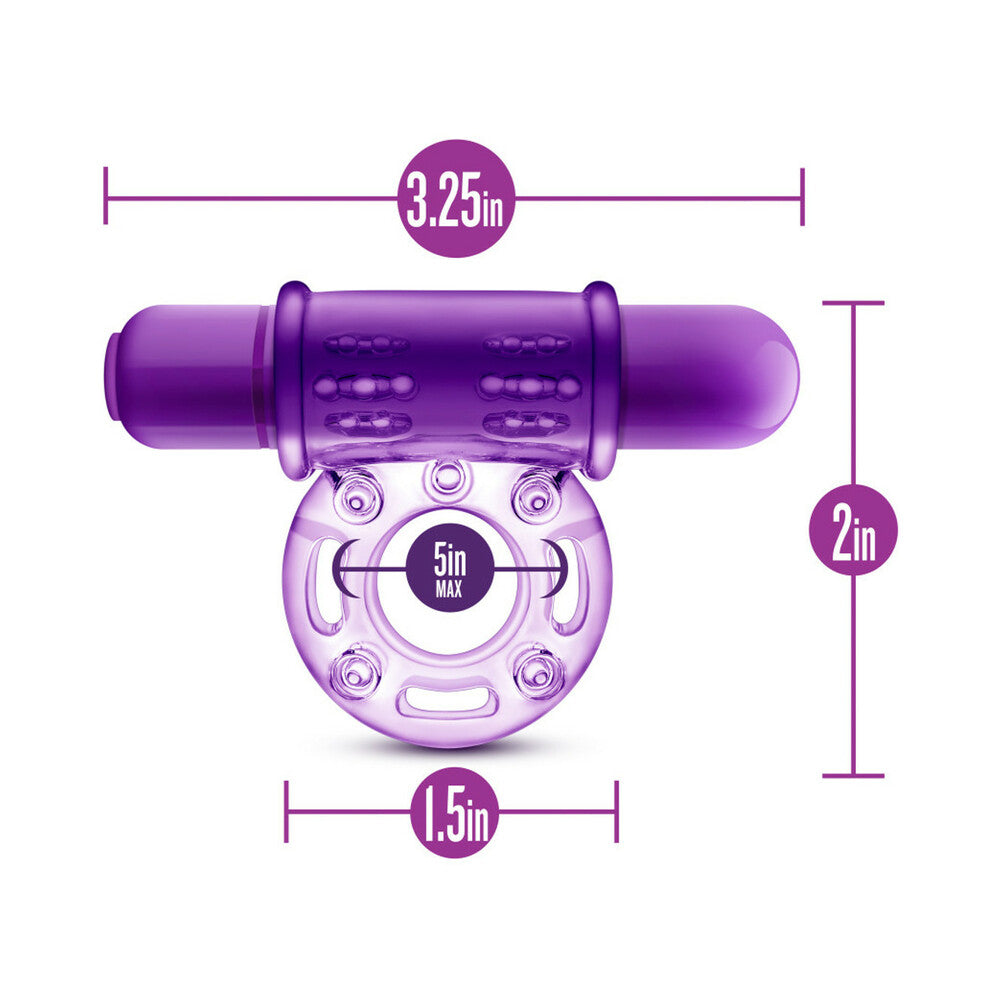 Play With Me - Couples Play - Vibrating Cockring - Purple