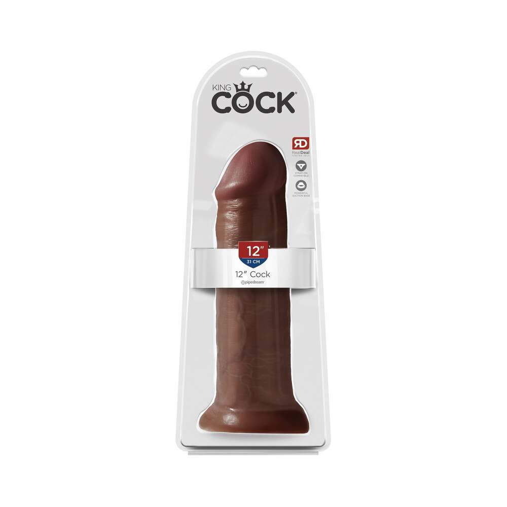 King Cock 12In Cock Brown