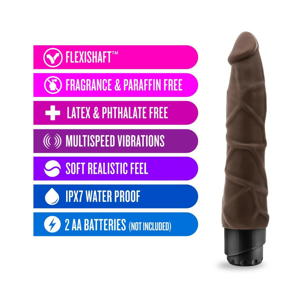 Dr. Skin - Cock Vibe 1 - 9 Inch Vibrating Cock - Chocolate