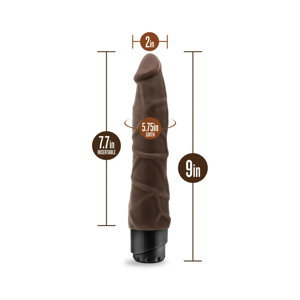 Dr. Skin - Cock Vibe 1 - 9 Inch Vibrating Cock - Chocolate